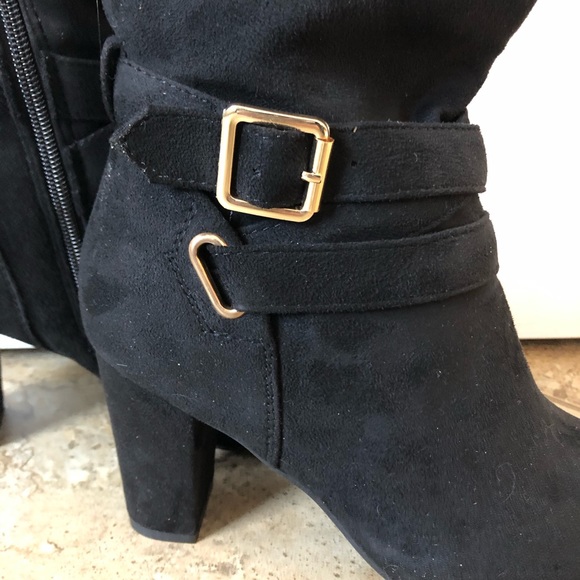 Black suede boot - Picture 3 of 3